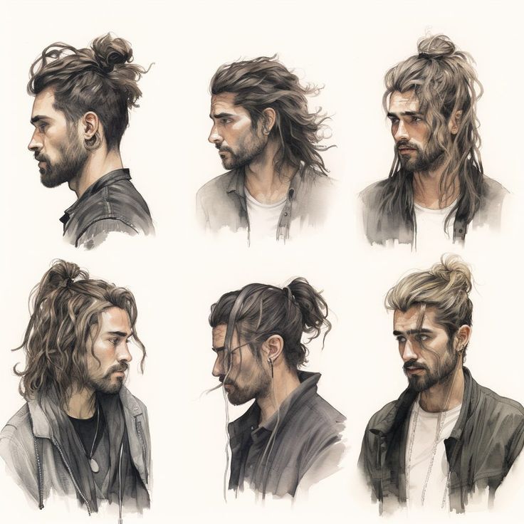 LONG MEN'S HAIRSTYLE